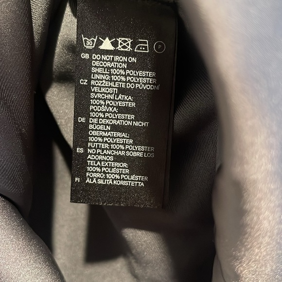 H&M Slate Gray Bubble Hem Dress Sz Small NWT - Picture 9 of 9